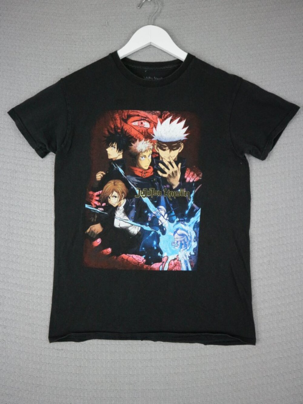 Jujutsu Kaisen Anime Graphic Tee Mens Medium Crunchyroll Tee Black